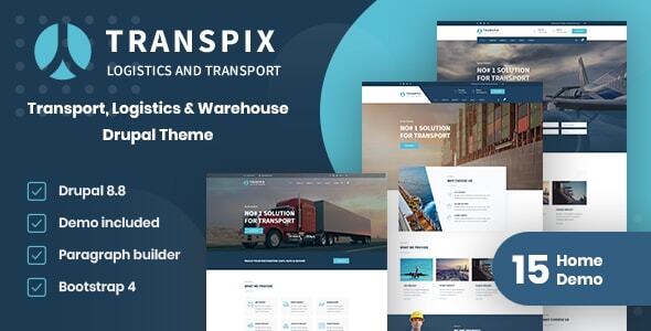 Transpix - Transport, Logistics & Warehouse Drupal 8.8 Theme With Page Builder icon