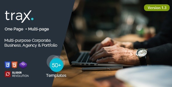 Trax – OnePage & Multipage Parallax Joomla Template icon