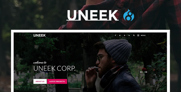 Uneek - Clean Blog/Portfolio Drupal 8 Theme icon