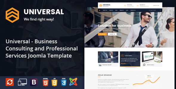 Universal - Responsive Consulting Business Joomla Template icon