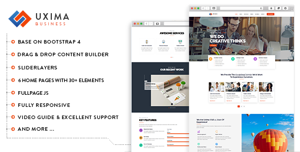 Uxima - Responsive Multipurpose Business Drupal 9 Theme icon