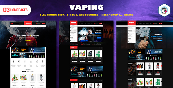 Vaping - Electronic Cigarettes & Accessories Prestashop 1.7 Theme icon