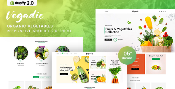 Vegadic - Organic Vegetables Responsive Shopify 2.0 Theme icon