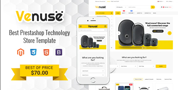 Venuse - Premium Responsive PrestaShop 1.7 Digital Theme icon