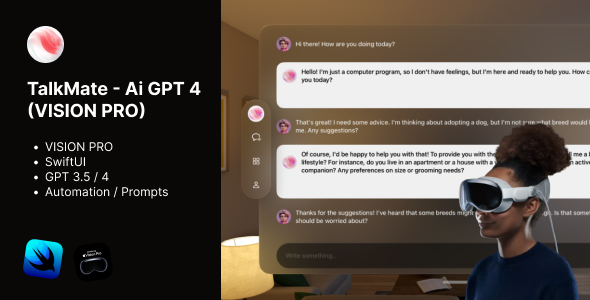 Vision Pro - ChatGPT 3.5 / 4 Chat App icon