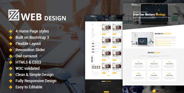Web Design - Responsive One Page HTML Template icon