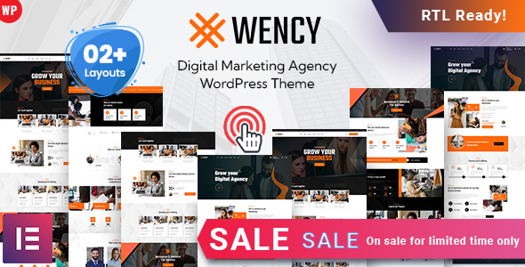 Wency - Digital Marketing Agency WordPress Theme icon