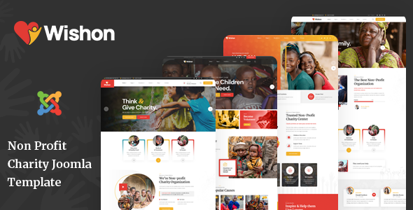 Wishon - Non Profit Charity Joomla 4 Template icon