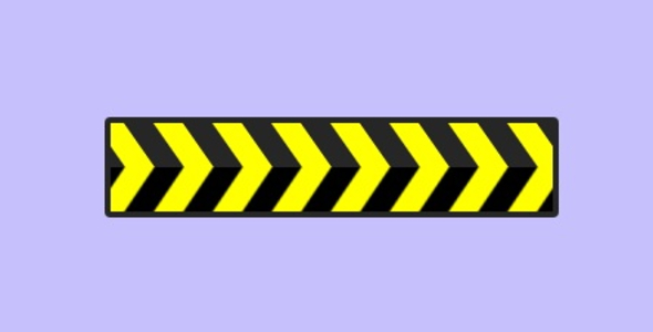 Yellow And Black Arrow Sign Loading Animation icon