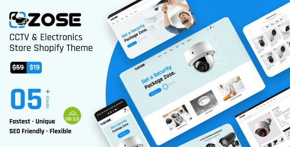 ZOSE - CCTV Security & Electronics Store Shopify 2.0 Theme icon
