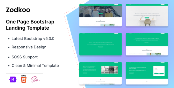 Zodkoo - Bootstrap Landing Page Template icon