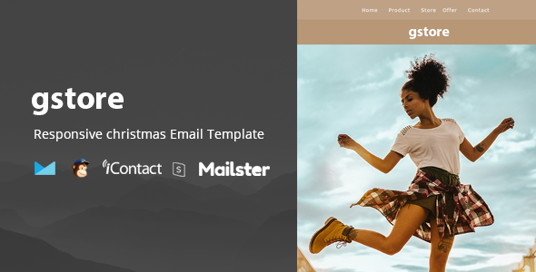 gstore - Responsive E-mail Template + Online Access + Mailster + MailChimp icon