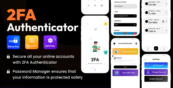 2FA Authenticator - Two Factor Verification QR code Scanner - TOTP - HOTP Code icon