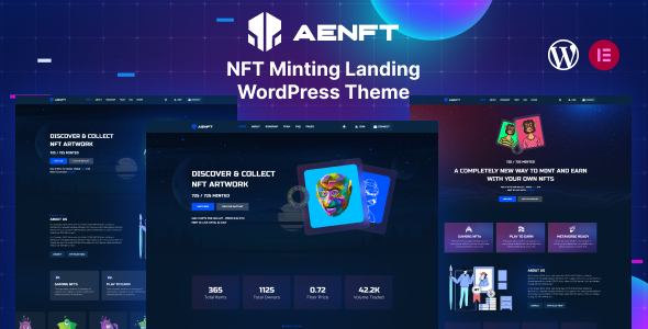 Aenft - NFT Minting Collection WordPress Theme icon