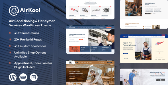AirKool - Air Conditioning & Handyman Services WordPress Theme icon