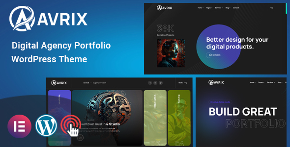 Avrix - Digital Agency Portfolio WordPress Theme icon