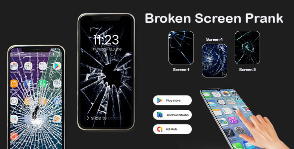 Broken Screen Prank - Broken Screen Realistic Prank - Broken Screen 4K Funny Pranks icon