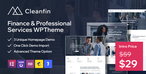 Cleanfin - Finance Consulting WordPress Theme icon