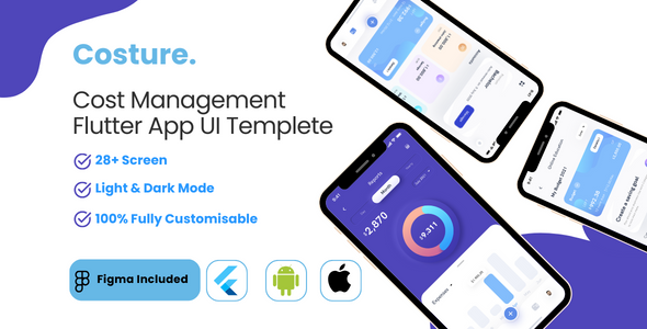 Cost Management Flutter App UI Templete icon