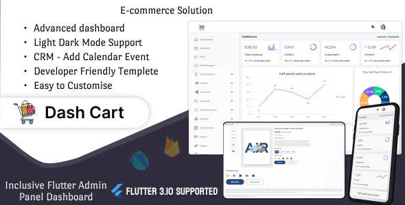 Dashcart – Your All-Inclusive Flutter Admin Panel Dashboard Solution icon