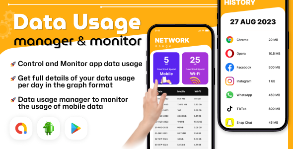 Data Usage Manager & Monitor - Network Data Usage Monitor - Data Speed Indicator icon