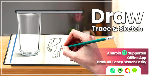 Draw Easy: Trace to Sketch | Drawing Portrait Sketch | Draw Sketch Using App icon