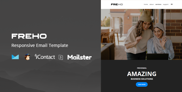 Freho - Responsive E-mail Template + Online Access + Mailster + MailChimp icon