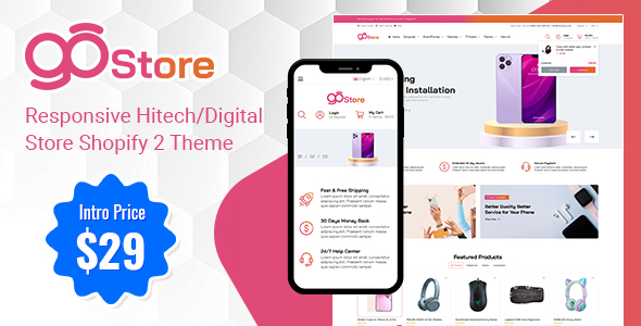 GoStore - Responsive Hitech/Digital Store Shopify Theme icon