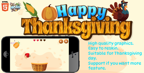 Happy Thanksgiving - Phaser3 icon