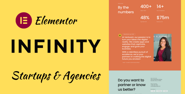 Infinity - Technology Startup and Agency WordPress Theme icon