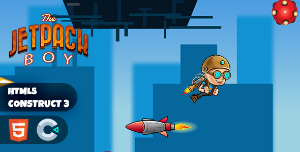 Jetpack Boy Construct 3 HTML5 Game icon