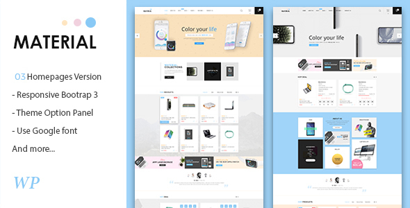 Material - Electronics WooCommerce WordPress Theme icon
