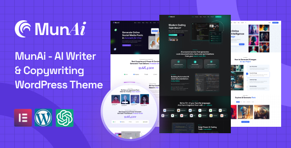 MunAi - AI Writer & Copywriting WordPress Theme icon
