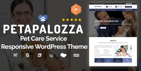 Petapalozza - Pet Care Service WordPress Theme icon
