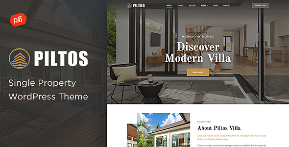 Piltos - Single Property WordPress Theme icon