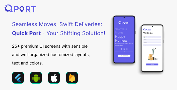 QuickPort :- Flutter Application icon