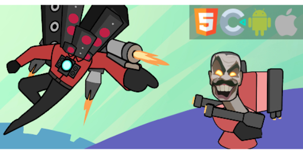 Skibydi Rush: Draw to Toilet- HTML5 game - Construct 3 - C3p icon