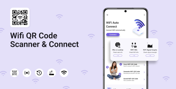 WiFi Auto Connect - Who Use My WiFi - WiFi QR Scanner,Creator - WIfi Information icon