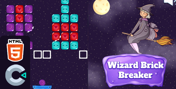 Wizard Brick Breaker – HTML5 Game – C3P icon