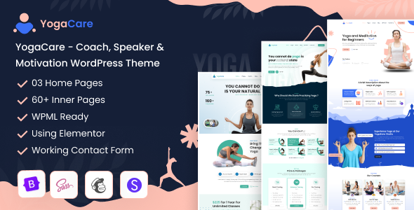 YogaCare - Coach, Speaker & Motivation WordPress Theme icon