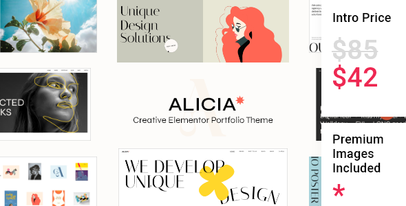 Alicia - Elementor Portfolio Theme icon