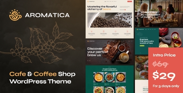 Aromatica - Cafe & Coffee Shop WordPress Theme icon