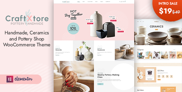 CraftXtore - Handmade, Ceramics and Pottery Shop WooCommerce Theme