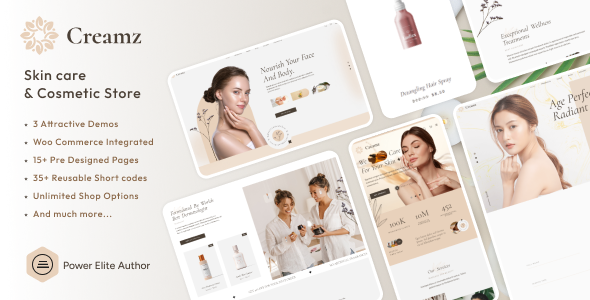 Creamz - Beauty & Cosmetics WooCommerce Theme