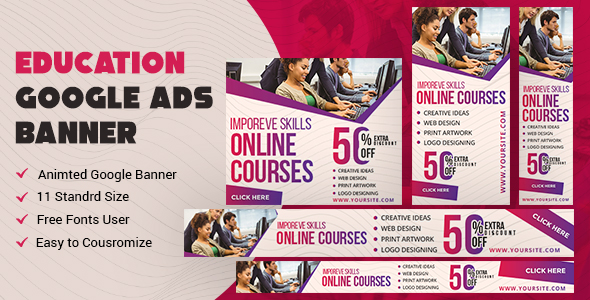 Education - HTML5 Google Banner AD icon