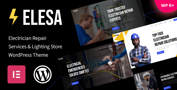 Elesa - Electrician Repair Services & Lighting Store WordPress Theme icon