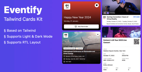 Eventify - Tailwind Cards Kit icon