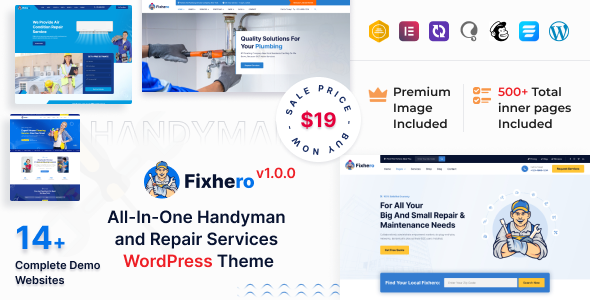 Fixhero - All In One Handyman & Repair Services WordPress Theme icon