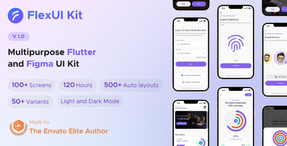 FlexUI Kit Flutter - Best Flutter UI Kit icon