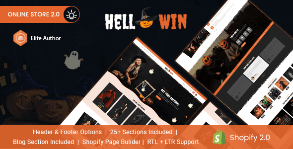 Hellowin - eCommerce, Horror-themed Shopify Theme icon